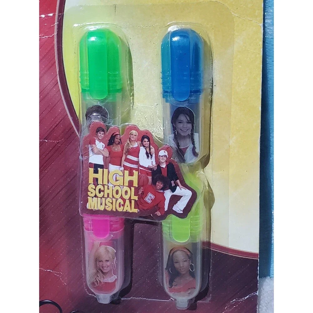 Rare Disney High School Musical Vintage Highlighter Set 4 Pack Brand New